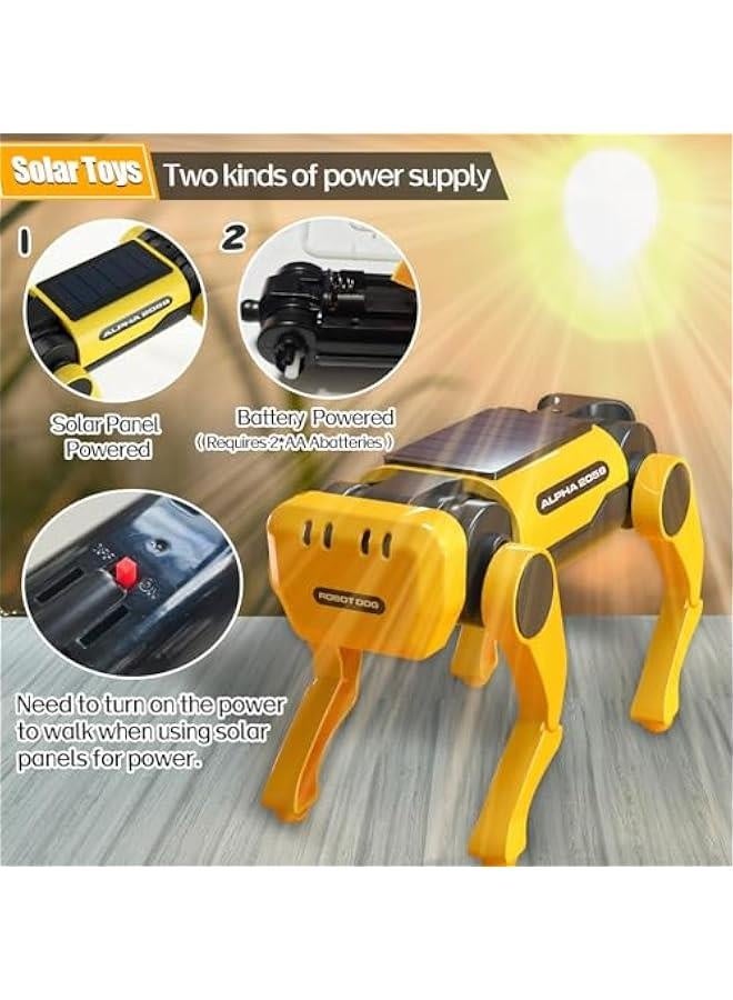Robot Dog Toys - Solar Robot Toys for Kids Ages 8-12,Science Educational Toys Science Toys Robotics Toys,DIY Learning Educational Robot Toy Birthday Gift for Kids Boys Girls - Image 4