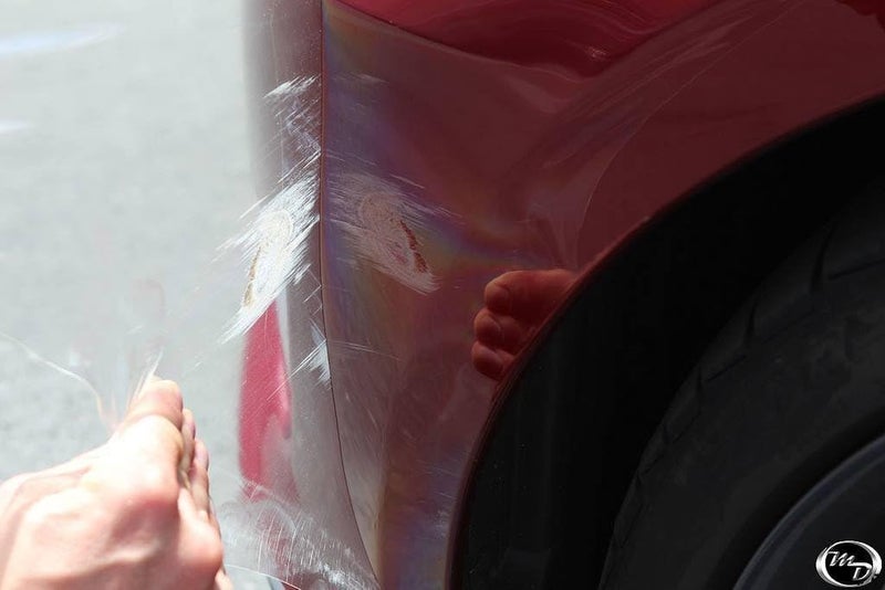 VViViD Clear Paint Protection Bulk Vinyl Wrap Film 4 Inches x 120 Inches Including 3M Squeegee and Black Felt Applicator - Image 4