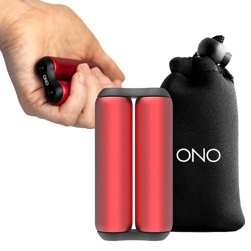 ONO Roller  Handheld Fidget Toy for Adults  Help Relieve Stress Anxiety Tension  Promotes Focus Clarity  Compact Portable Design Red Junior Size  Aluminum - Image 1