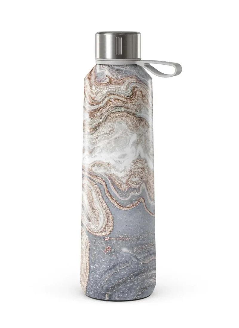 BURGA Insulated Water Bottle (17oz) Stylish Stainless Steel Water Bottles Durable Metal Water Bottle Stays Hot or Cold Anti-Slip, Leak-Proof Reusable Water Bottle - Gentle Wind
