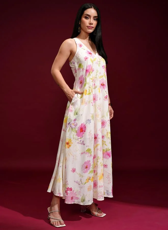 Vishudh Floral Print Dress