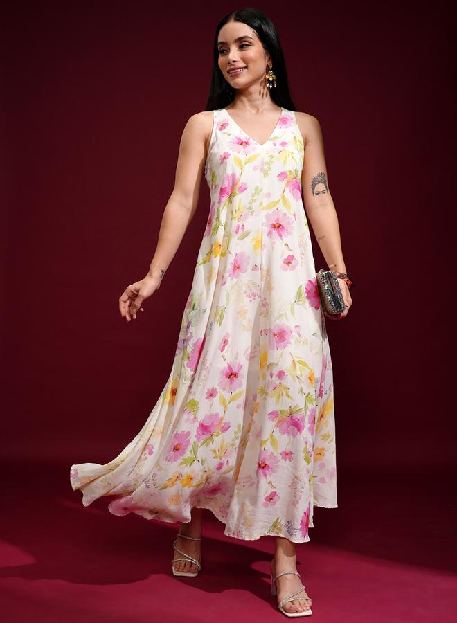 فيشود فستان بطبعة زهور - Image 2