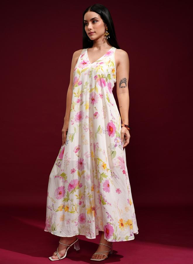 فيشود فستان بطبعة زهور - Image 4