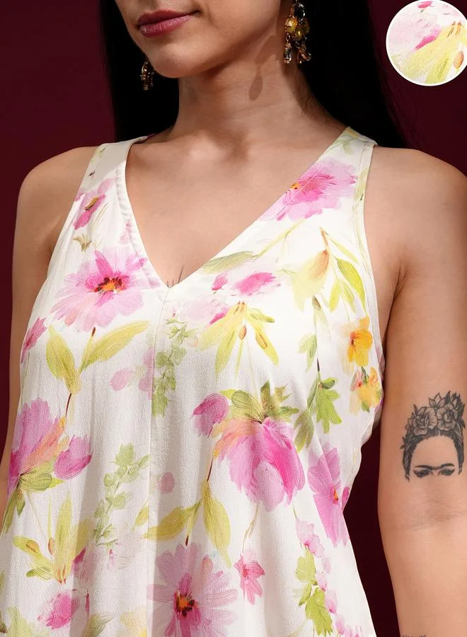 Vishudh Floral Print Dress