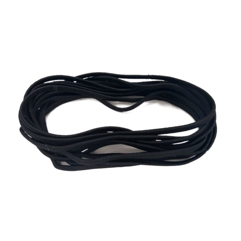 12 Extra Large Hair Ties for Dreadlocks and Thick Hair Long and Oversized Black