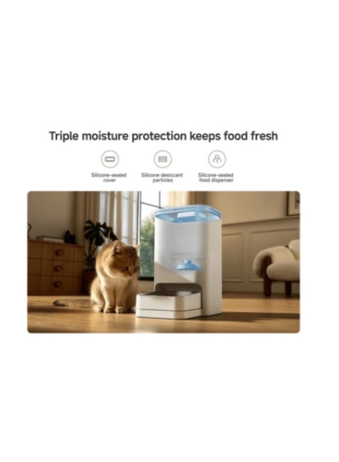ميثيا وحدة تغذية طعام الحيوانات الأليفة الذكية Xiaomi 2 | حاوية طعام سعة 5 لتر | شاشة LED | وعاء وزن الطعام | أبيض - Image 2