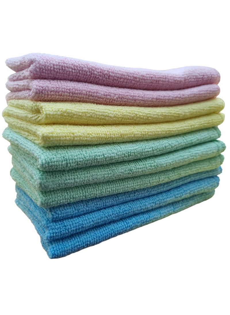 Microfiber Cleaning Cloths | 40 x 40 cm | Pack of 10 | Dusters Car Bathroom Polish Towels | Durable | Absorbent - pzsku/Z4EAD4B770159C7645C7CZ/45/_/1733742681/17504f8c-265d-41b7-b858-2d369a61e71b