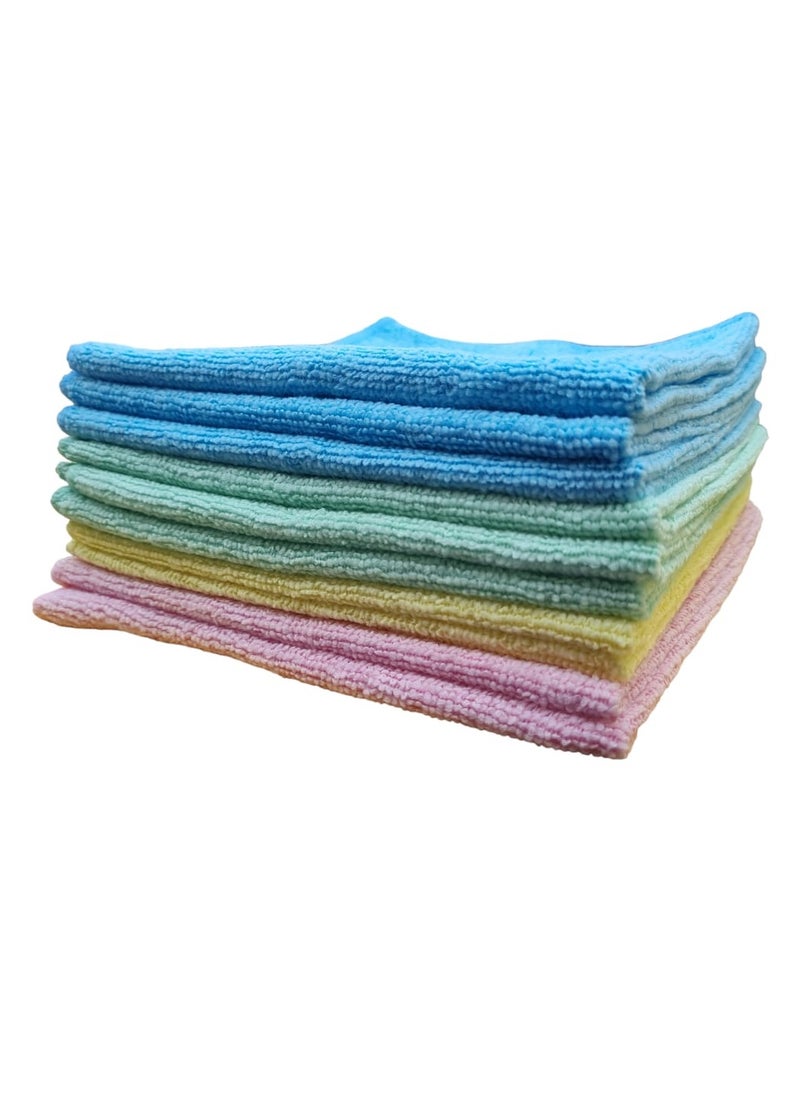 Microfiber Cleaning Cloths | 40 x 40 cm | Pack of 10 | Dusters Car Bathroom Polish Towels | Durable | Absorbent - pzsku/Z4EAD4B770159C7645C7CZ/45/_/1733742701/78dcfc45-c1d6-4568-9fc6-2499408cf14b