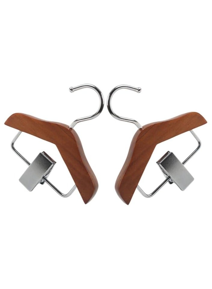 MIRFA Pet Clothes Mini Hangers - Dark Wood (Pack of 2) - Image 2