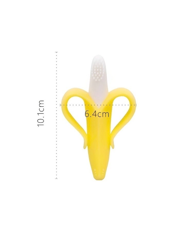 2 Pieces of Bendable Soft Silicone Aiybao Infant Training Toothbrush and Teether BPA Free Safe Chewable Teething Relief for Toddlers 6 to 24 Months with Non Slip Handle - Image 5