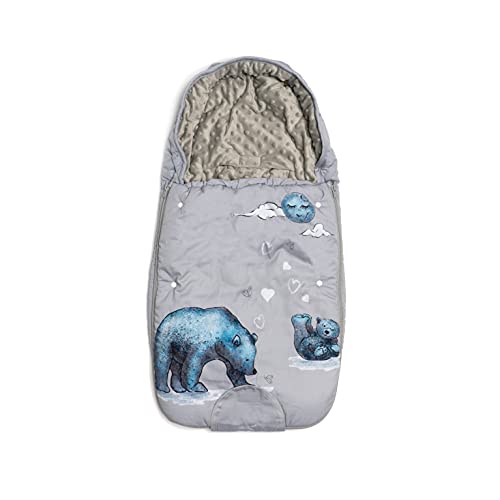 JumpOff Jo – Baby Bunting Bag - Stroller Blanket, Sleeping Bag & Sleep Sack – Baby Essentials for Newborn, Winter Car Seat Covers for Babies, Wearable Blanket – 0-12 Months - Mama Bear - Image 1