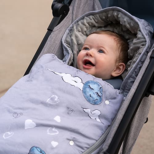 JumpOff Jo – Baby Bunting Bag - Stroller Blanket, Sleeping Bag & Sleep Sack – Baby Essentials for Newborn, Winter Car Seat Covers for Babies, Wearable Blanket – 0-12 Months - Mama Bear - Image 5