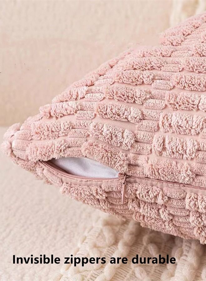 Kutis مجموعة من 4 أغطية وسائد مزخرفة باللون الوردي 45 × 45 سنتيمتر - Image 5