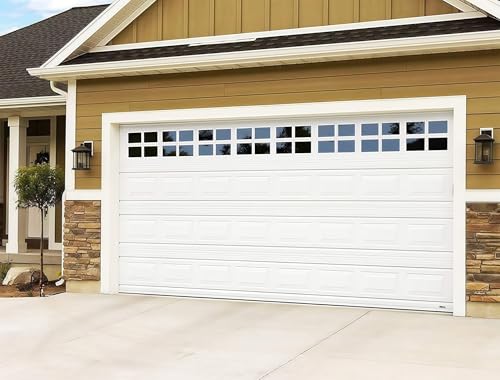 YURROAD 2 Car Garage Kits - 32 Pcs Household Easy Installation Magnetic Windows Panels for Car Garage Door Panes Fake Faux Magnetic Windows Hardware - Size 6.125" X 4" - Image 1