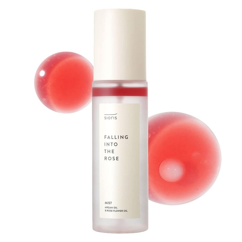 SIORIS Falling Into The Rose Mist 338 Fl Oz 3in1 MultiCare Mist TonerMistSerum for Hydration  Oil Balance Certified by Cosmos Organic and Vegan Korean Skincare