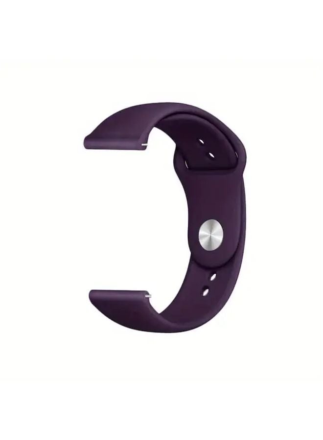 22mm Plum Soft Strap for Samsung Galaxy Watch 7 6 5 4 Huawei Watch GT 4 3 - Image 4