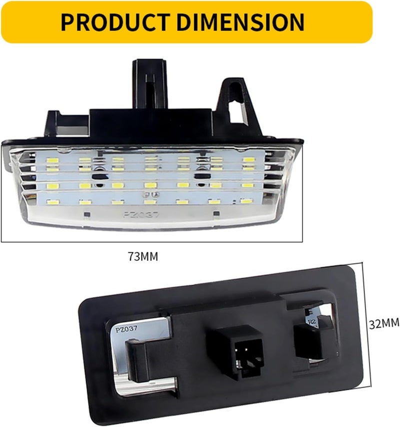 QASULER License Plate Light for Nissan Vehicles - Image 2