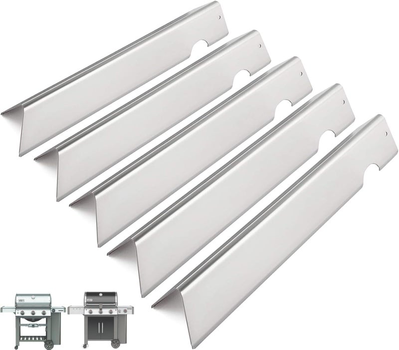 PETKAO 66032 GS4 Genesis 2 Flavorizer Bars for Weber 3 Burner GS4 Genesis II Replacement Parts Genesis II/LX 300 SER E310 E315 E335 S310,Genesis 300 (2022 YRS), Weber 67095 66795,17 1/8'' 304 Stainless Steel - Image 1