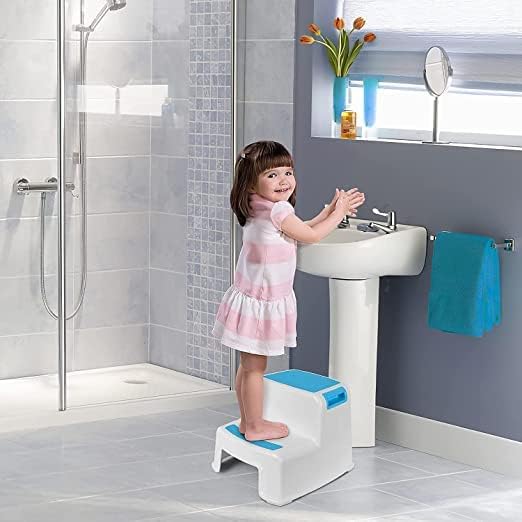 Glaceon Toddler 2 Step Stool for Boys Girls Ideal for Potty Training Bathroom Kitchen or Bedroom Pack of 1 - Image 3
