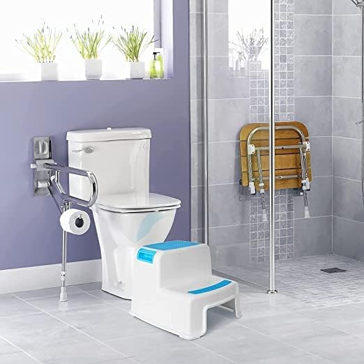 Glaceon Toddler 2 Step Stool for Boys Girls Ideal for Potty Training Bathroom Kitchen or Bedroom Pack of 1 - Image 4