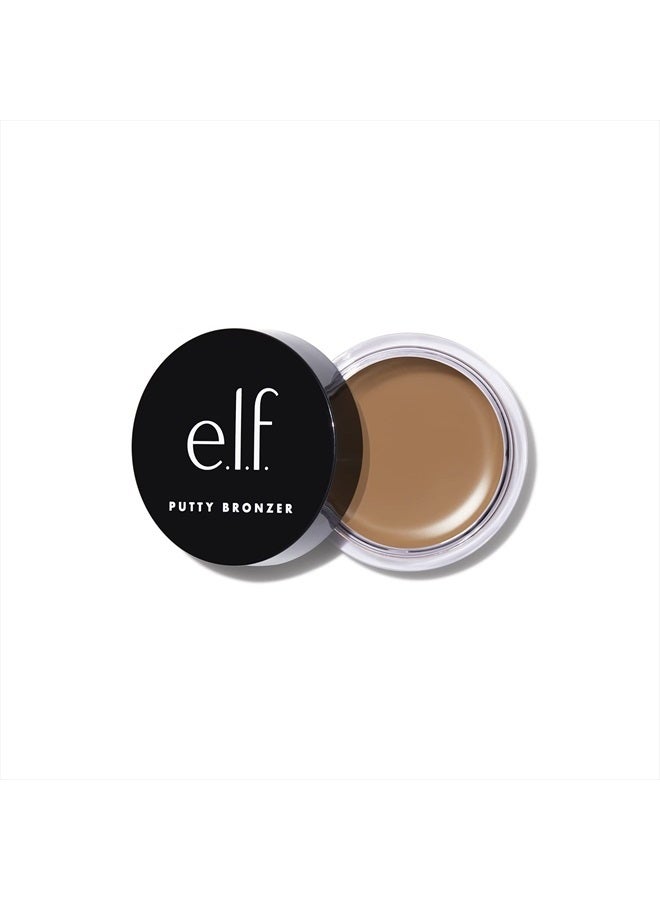 elf Putty Bronzer, Creamy & Highly Pigmented Formula, Creates a Long-Lasting Bronzed Glow, Infused with Argan Oil & Vitamin E, Tan Lines, 0.35 Oz - Image 1