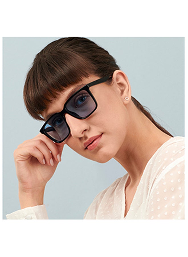 فينسينت تشيس Nomades نظارة شمسية Wayfarer مستقطبة كاملة الحواف ومحمية من الأشعة فوق البنفسجية VC S11167 - مقاس العدسة: 54 ملم - أسود - Image 3