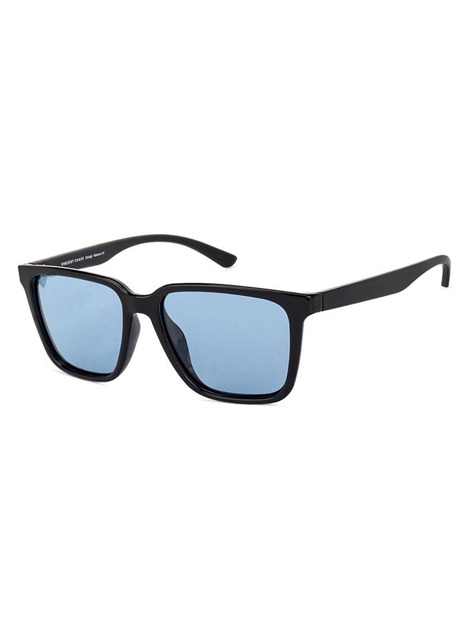 فينسينت تشيس Nomades نظارة شمسية Wayfarer مستقطبة كاملة الحواف ومحمية من الأشعة فوق البنفسجية VC S11167 - مقاس العدسة: 54 ملم - أسود - Image 2