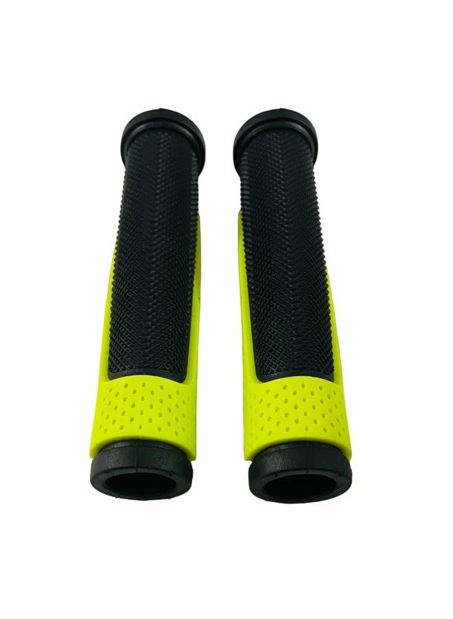 Aywal Cycle Handle Grip for 24-29 Inch Bicycle Dual Color Soft Rubber Non Toxic Anti-Slip MTB/City Bicycle Handle Grip Length 13cm Multicolor (Color As Per Availability) - Image 4