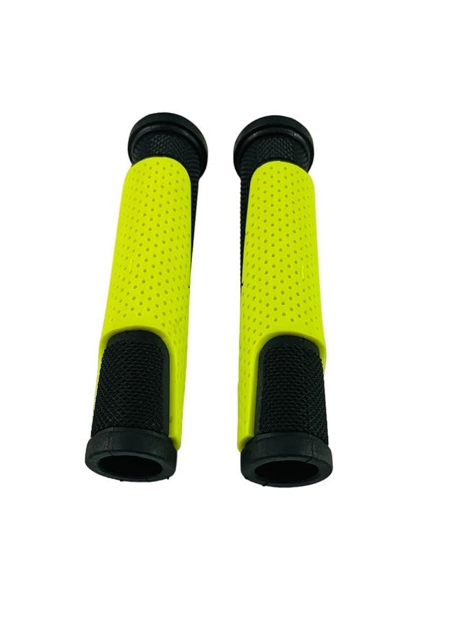 Aywal Cycle Handle Grip for 24-29 Inch Bicycle Dual Color Soft Rubber Non Toxic Anti-Slip MTB/City Bicycle Handle Grip Length 13cm Multicolor (Color As Per Availability) - Image 3