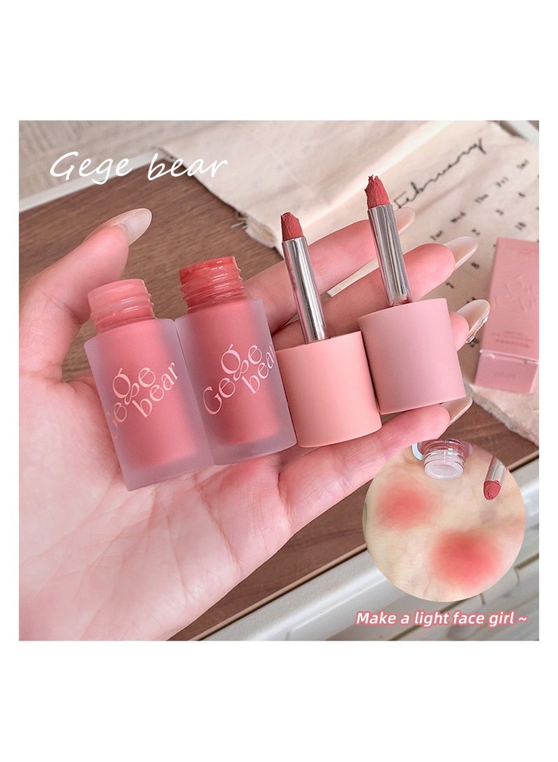Gege bear Soft Liquid Blush Matte for Eyes Lips And Cheeks 03 - Image 5