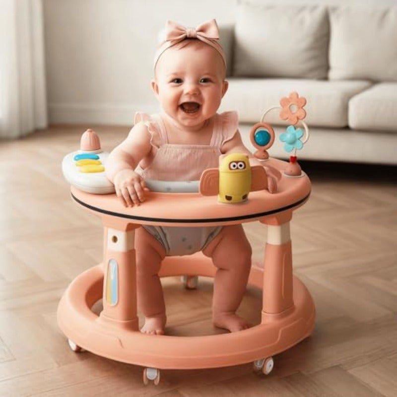 Walkier Baby Generic Baby Walker with 5-Level Height Adjustment Stable Wide Base ...