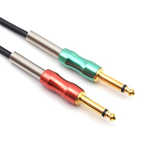 SiYear كابل تقسيم SiYear XLR ذكر إلى مزدوج 6.35 مم 1/4" TS، كابل ميكروفون ستيريو مزدوج مونو ربع بوصة 6.35 مم إلى قابس XLR 3 دبابيس (10 أقدام) - Image 3