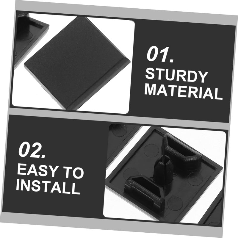 Aluminum End Caps for Printers 10pcs Easy Installation Black - Image 4