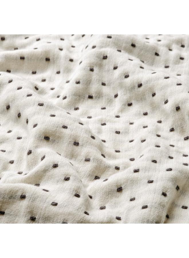 زبون غطاء سرير، أبيض عاجي/أنثراسيت، 230×250 سم - Image 2