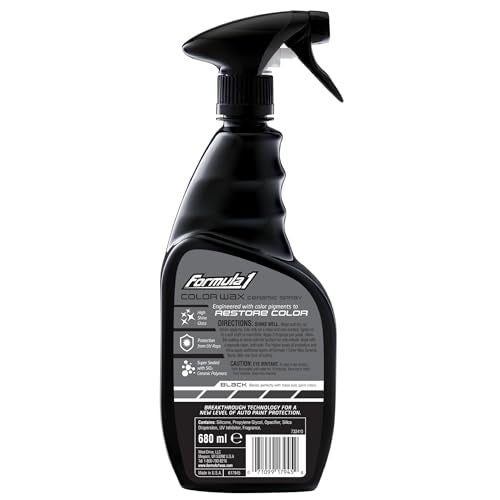 Formula 1 Color Wax Spray for Black Cars, Gives Ceramic Water Beading Protection and Ultimate Shiny Finish, Fills Minor Scratches with Color-Match Pigment, 23 oz - Image 2
