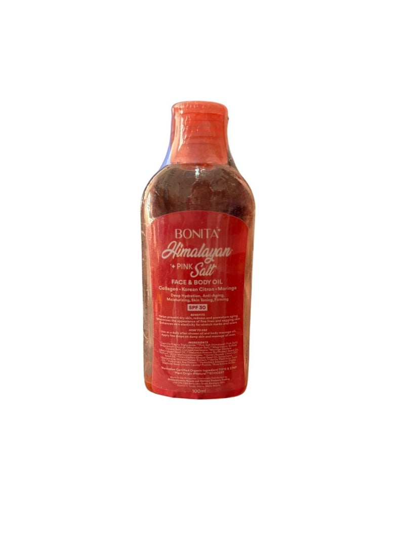 Bonita Himalayan pink salt face and body oil 100ml - Image 2