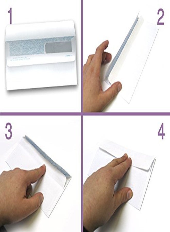 NextDayLabels #9 Double Window Check Envelopes - 500 Pack Ready-Seal Security Tinted Envelopes for QuickBooks, Sage 100, Blackbaud Checks - Self-Sealing Laser-Compatible - Made in USA - Image 5