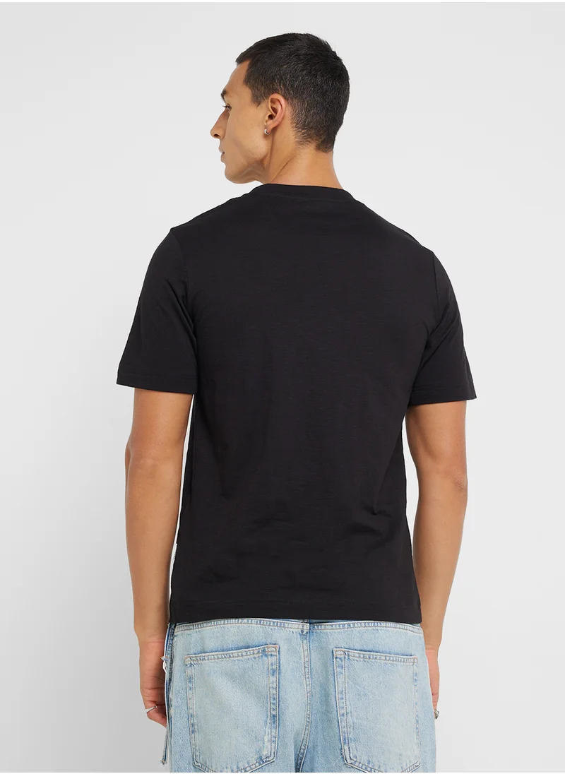 JACK & JONES Jorsplit  Logo Crew Neck T-Shrt