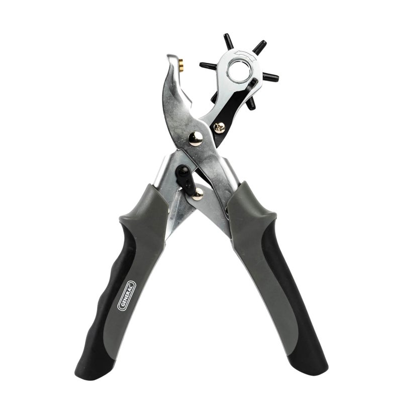 General Tools Revolving Punch Pliers 73 - 6 Multi-Hole Sizes For Leather, Rubber, & Plastic - Hobbies & Crafts - Image 1