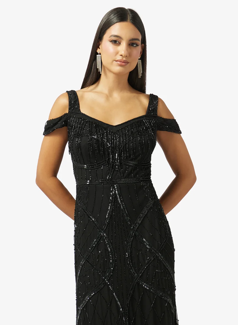 Namshi x  Sequined Evening Gown for Women | Best Price UAE