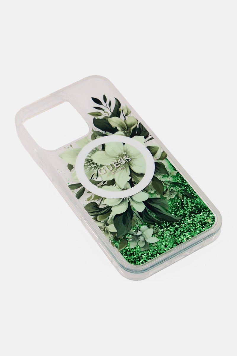 GUESS iPhone 16 Pro Max Magsafe Compatible Liquid Glitter Phone Case, Multicolor - Image 4