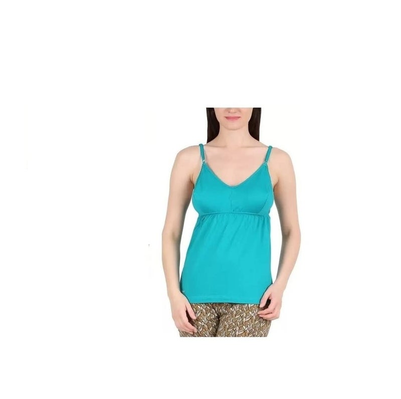 GMR Womens Cotton Double Layered Cup/Bra Slip Adjustable Strap Regular Fit Camisole (Pack of 5) (GP07_80_Multicolored_Small) - Image 4