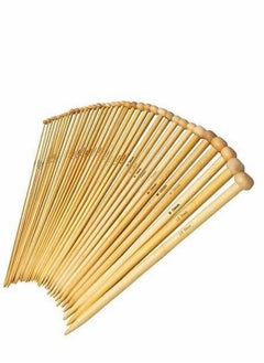 Y&D 36PCS Bamboo Knitting Needles Set, Single Pointed Carbonized Needles, 18 Sizes from 2.0mm-10.0mm, 9 Inches Length for Handmade Creative DIY  - Image 1