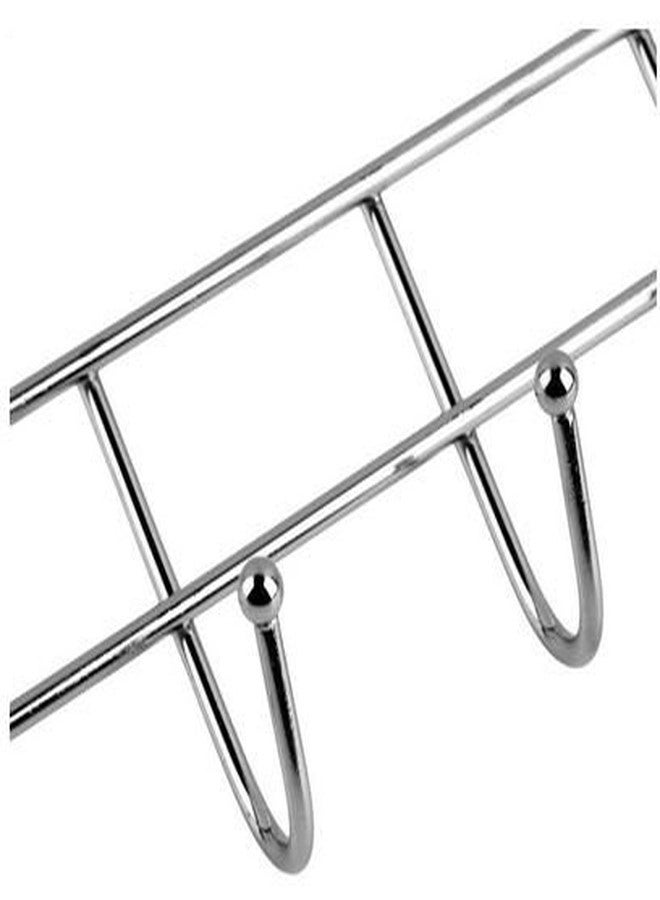 Desi Rang Over Door Steel Hanger with 5 Hooks Organizer for Kitchen Bathroom, Organizer for Utensils, Towels, Bags Accessories Space Saving, No Drill, Rust Proof, Multipurpose - Image 4