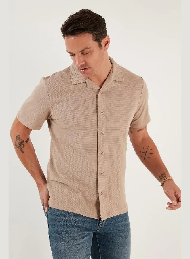 Buratti  Buratti Cotton Regular Fit Short Sleeve Shirt Men's SHIRT 5902640 for Men | Best Price UAE