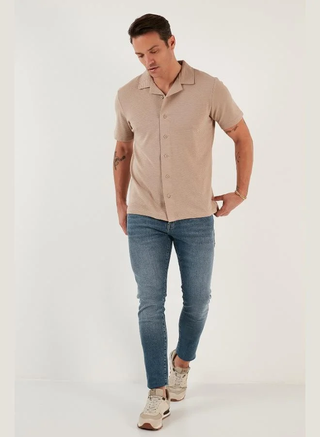 Buratti  Buratti Cotton Regular Fit Short Sleeve Shirt Men's SHIRT 5902640 for Men | Best Price UAE