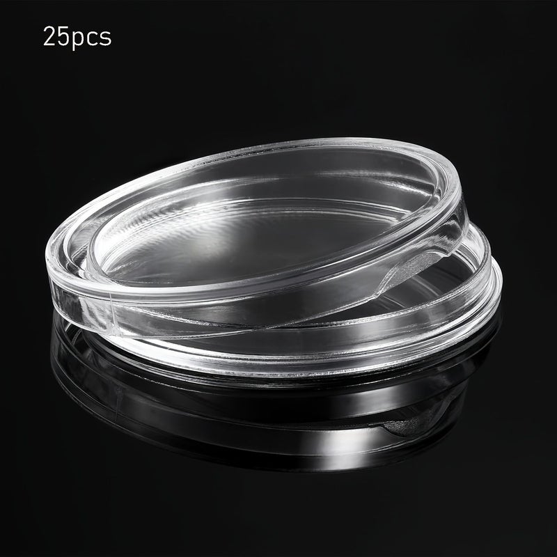 Plastic Coin Capsule Holder 40mm 25pcs Round Coin Storage Box For Collectors Protective Coin Boxes - Image 3