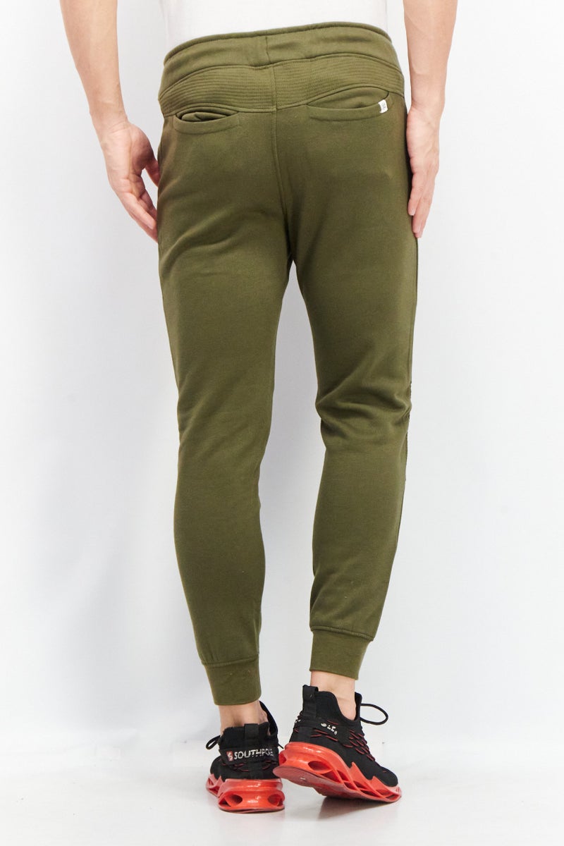 Sovereign Code Men Regular Fit Textured Drawstring Jogger Pant, Olive - Image 2
