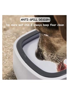 SYOSI Dog Water Bowl, 35oz/1L No Spill Dog Bowl, Non-Slip Slow Water Feeder Pet Water Dispenser, No Tip Pet Bowl, No Splash Drinking Bowl for Dogs and Cats Travel Vehicle Carried  - Image 4