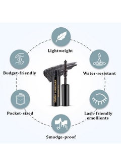 DAZLLER Mascara 4.1G Lightweight Budgetfriendly Waterresistant Smudgeproof Pocketsized Enriched With Lashfriendly Emollients Vegan & Crueltyfree (1)  - Image 4